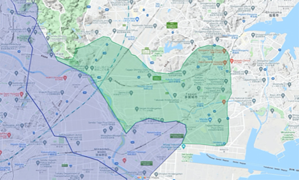 Uber Eats（ウーバーイーツ）多賀城市・塩竈市エリア【配達マップ】