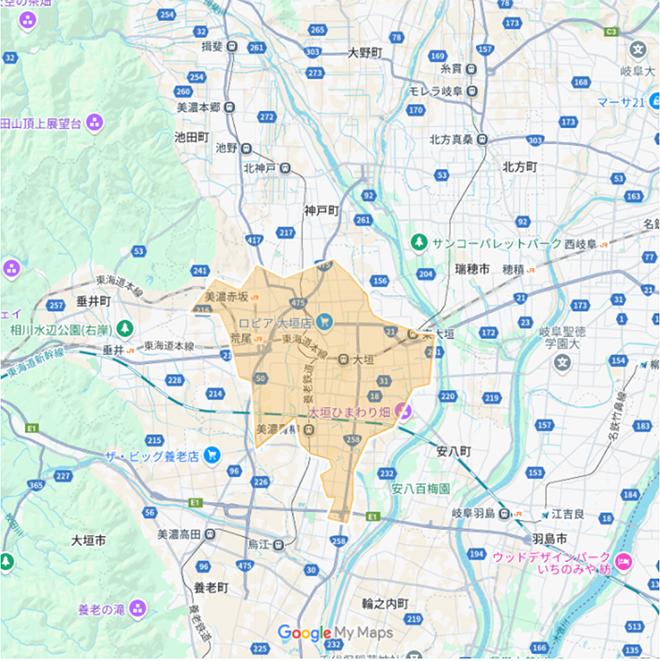 Uber Eats(ウーバーイーツ)大垣エリア・2025年5月21日オープン