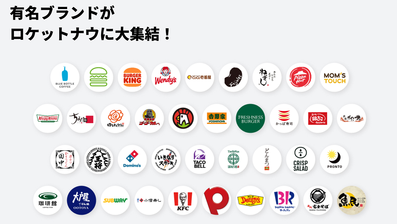 ロケットナウ・チェーン店舗のロゴ画像